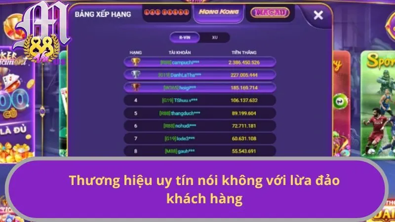 Thương hiệu uy tín nói không với lừa đảo khách hàng